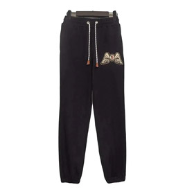 MONCLER GENIUS PALM ANGELS Fleece-knit sweatpants with wings patches (22 styles)-2900  